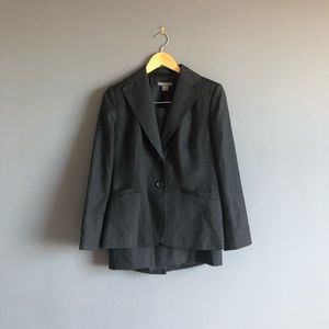 New Ann Taylor Wool Suit Gray Pink 4